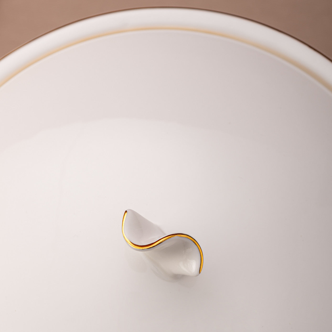 Emsan Alicia Fine Bone 60 Piece Round Dinner Set for 12 People Gold
