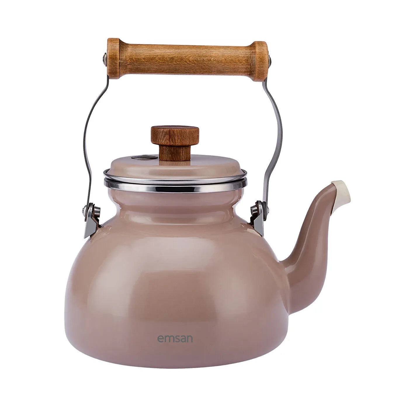 Emsan Royal Enamel Teapot Kettle Mink