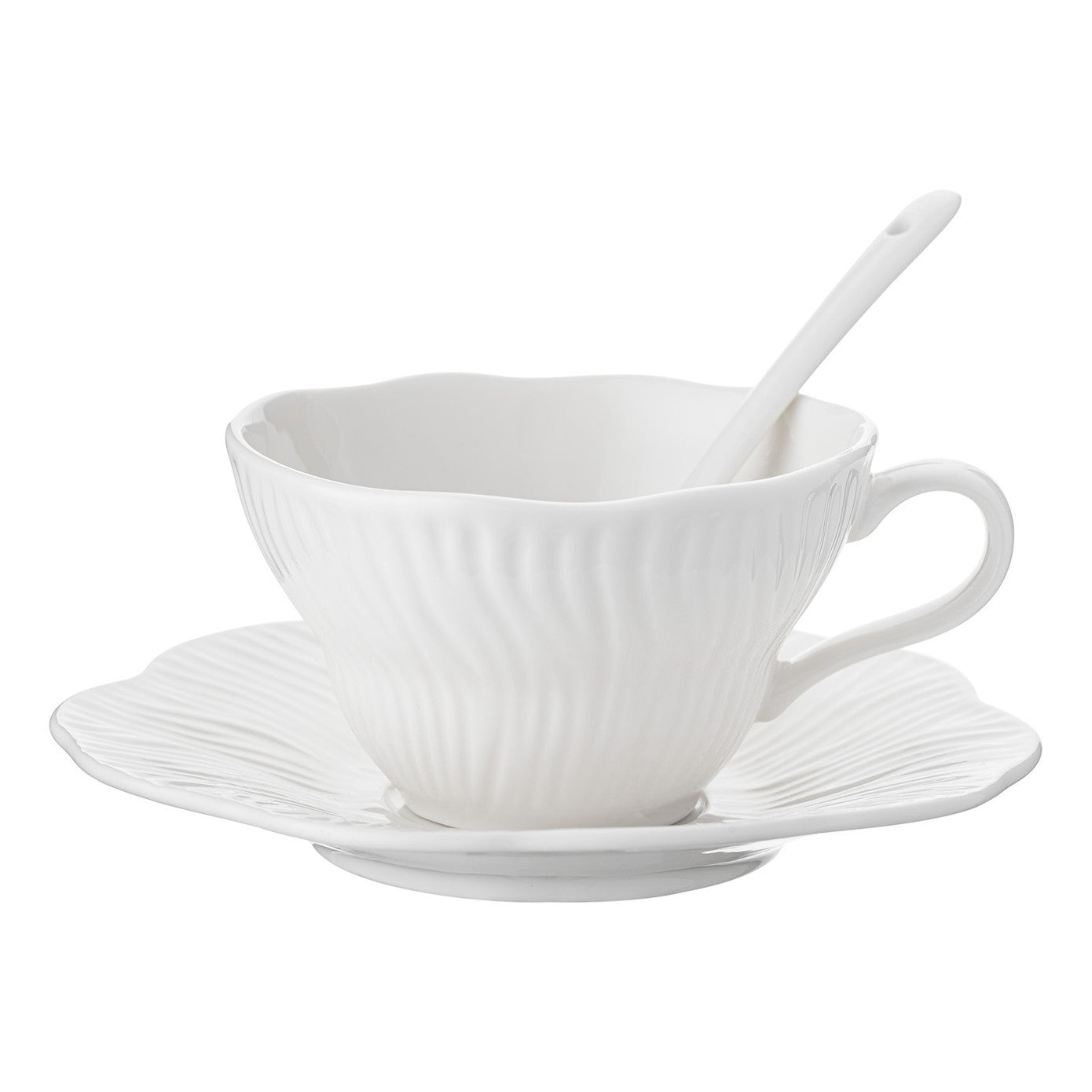 Flowery Porcelain 30 Piece Breakfast Set