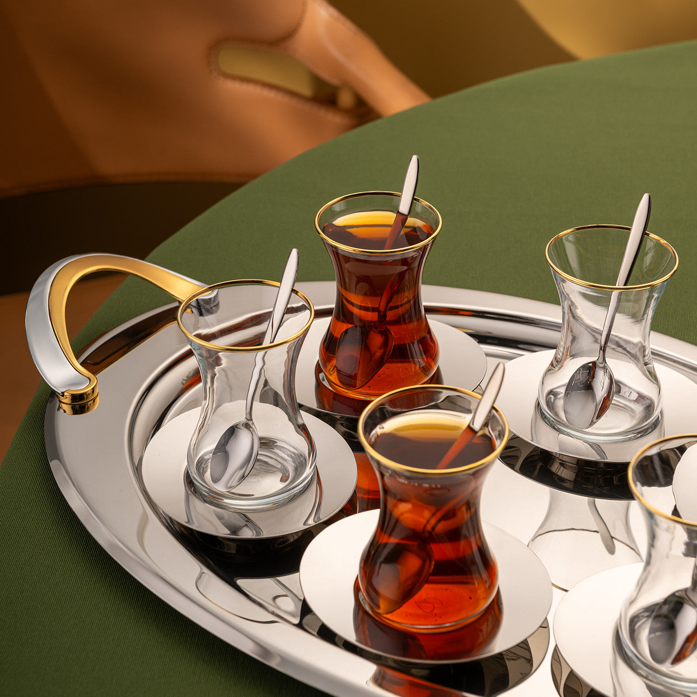 Abbie 19 Piece Tea Set 125 ml Gold