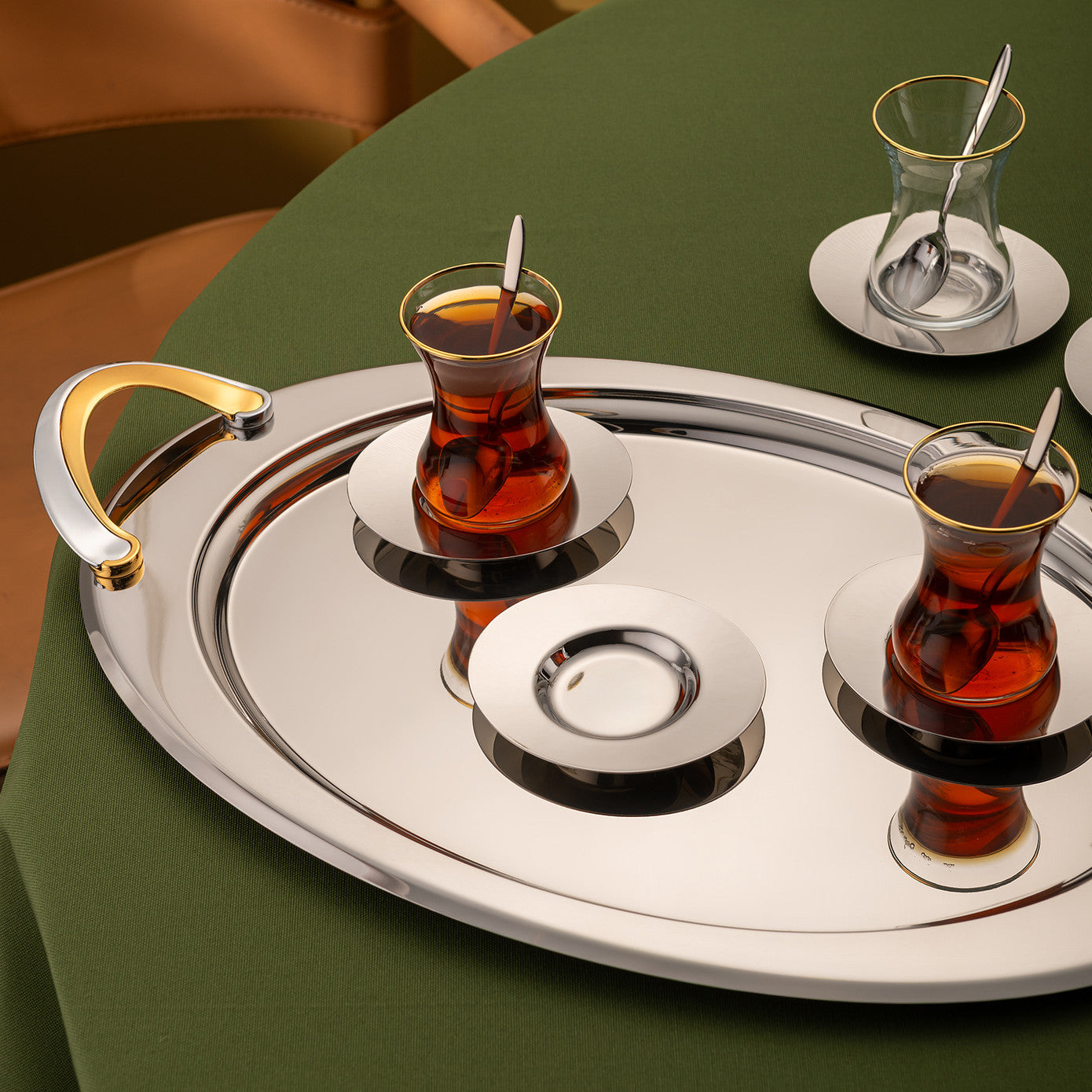 Abbie 19 Piece Tea Set 125 ml Gold