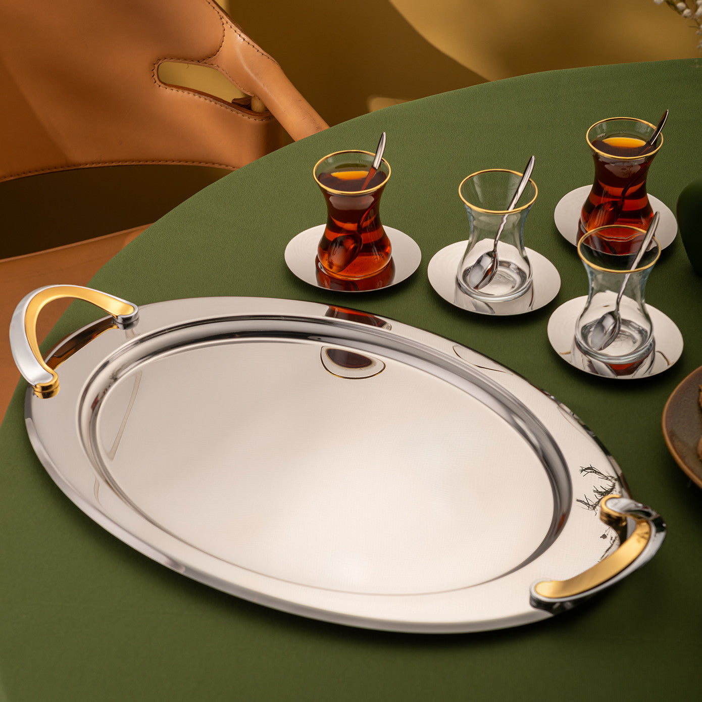 Abbie 19 Piece Tea Set 125 ml Gold
