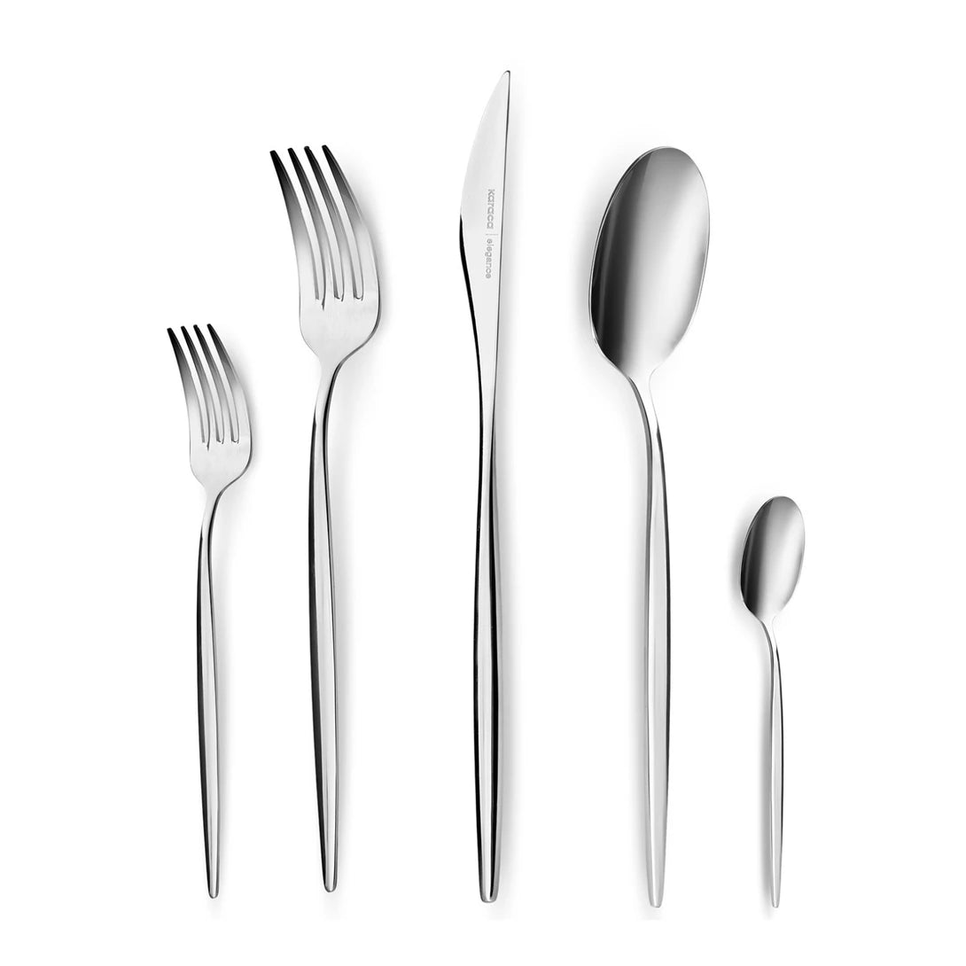 Lisbon Platinum 12 Person 60 Piece Cutlery Set