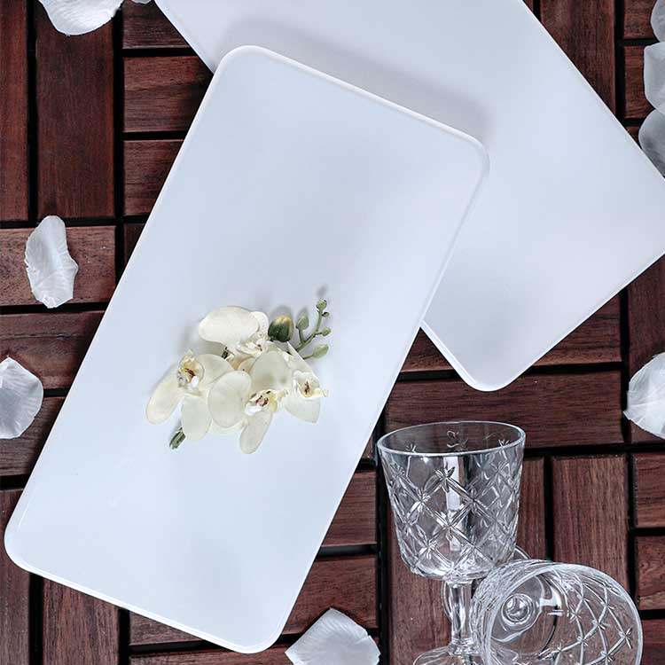 Matte Siera Boat Plate 33 Cm 2 Pieces