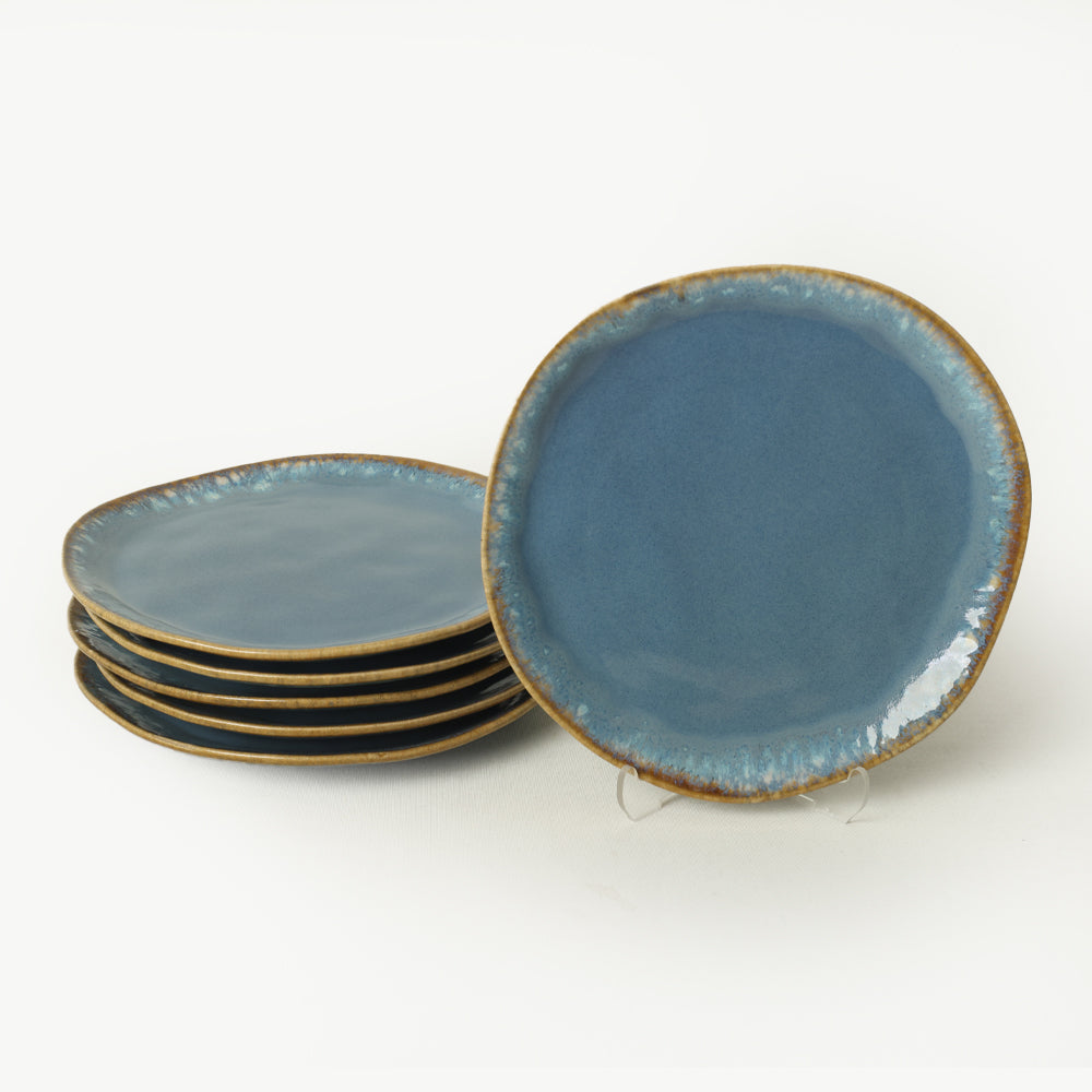 Shizen Blue Organic Cake Plate 20 Cm 6 Pieces