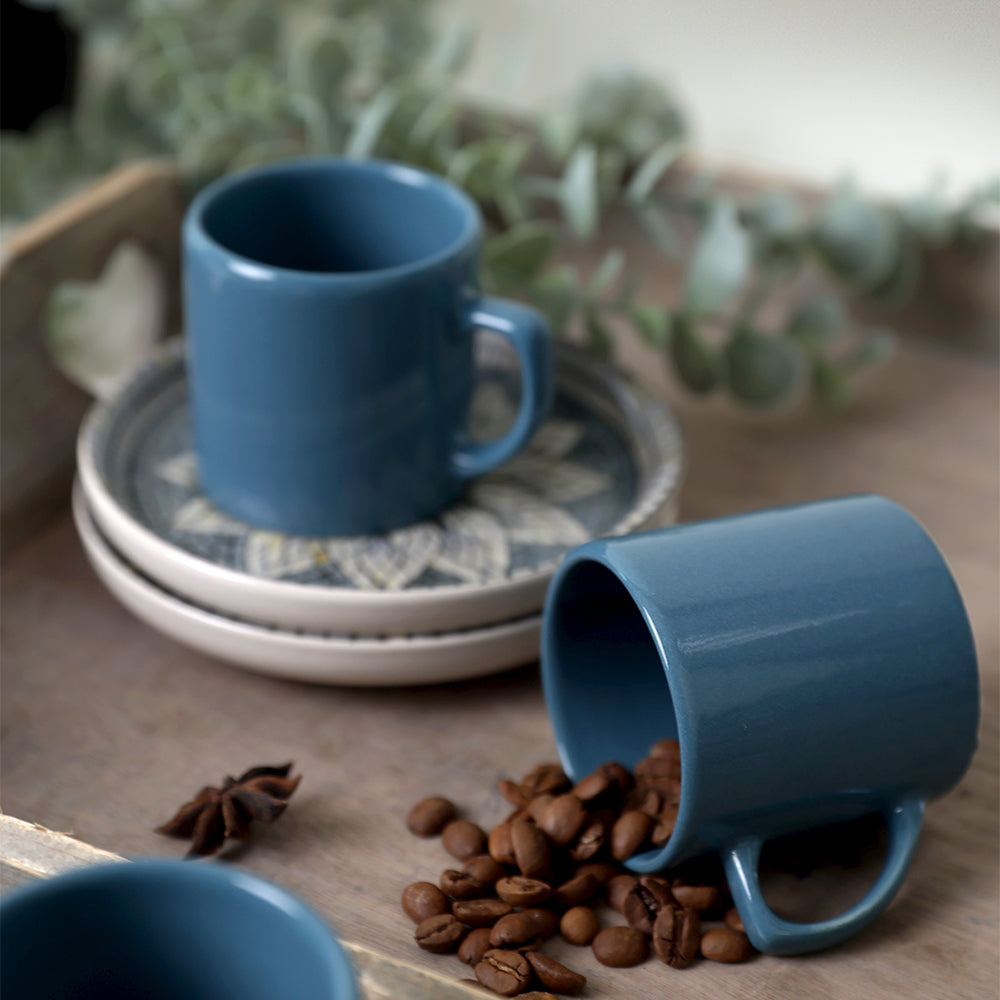 Mosaic Marvels Coffee Set 12 Pieces 6 Person