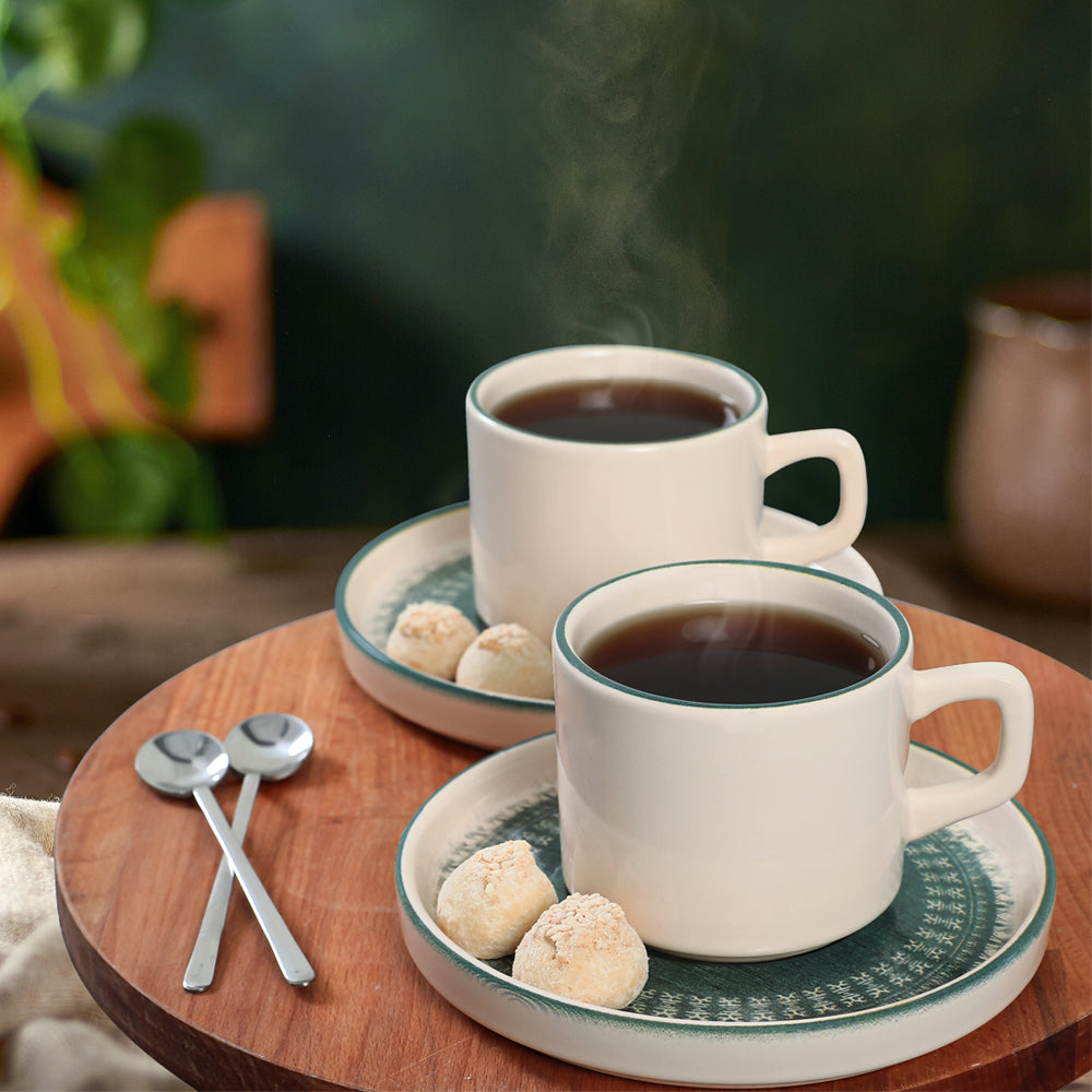 Maya Stackable Tea Set 12 Pieces for 6 People