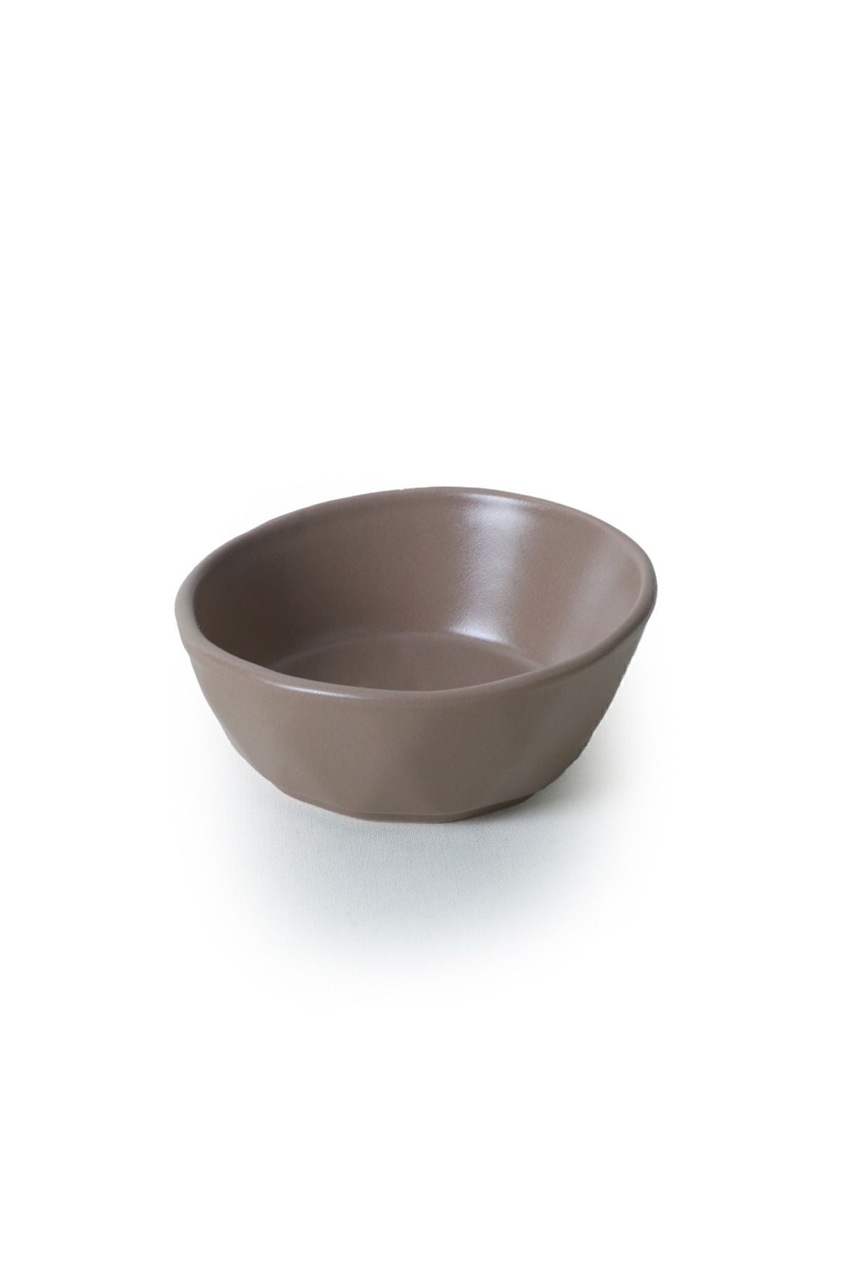 Matte Earth Taupe Crystal Snack Bowl 12 cm 6 Pieces