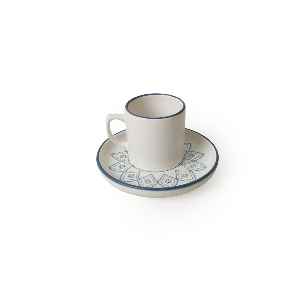 Floral Waves Nordic Coffee Set 12 Pieces 6 Person