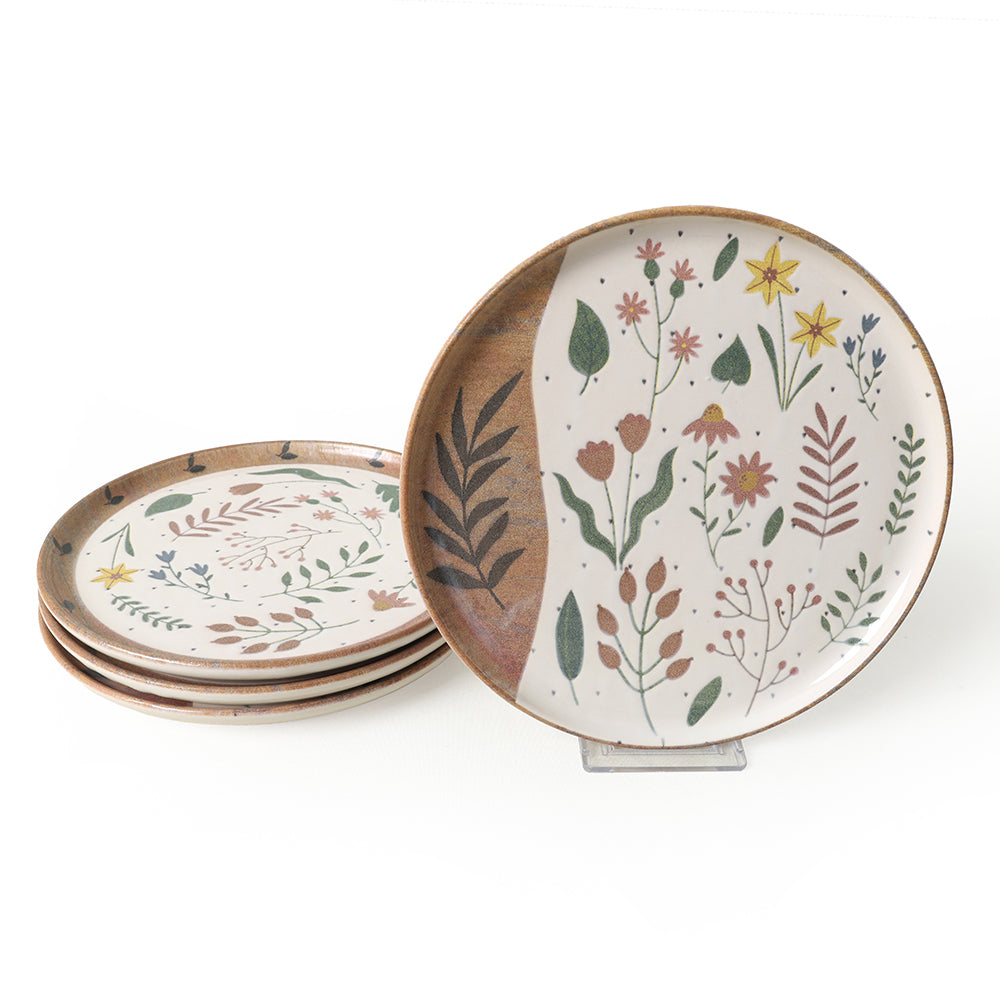 Soft Bloom Nordic Cake Plate 22 Cm 4 Pieces