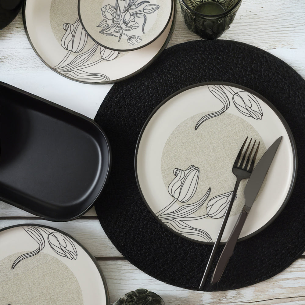 Shade Flowers Breakfast Set 10 Pieces for 4 People