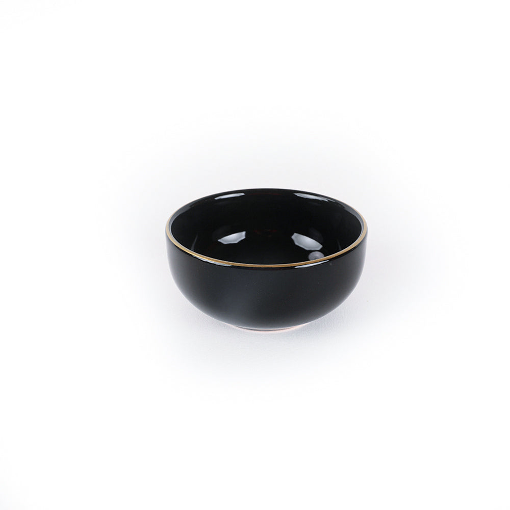 Aegean Black Gold Dinner Set 24 Pieces for 6 People