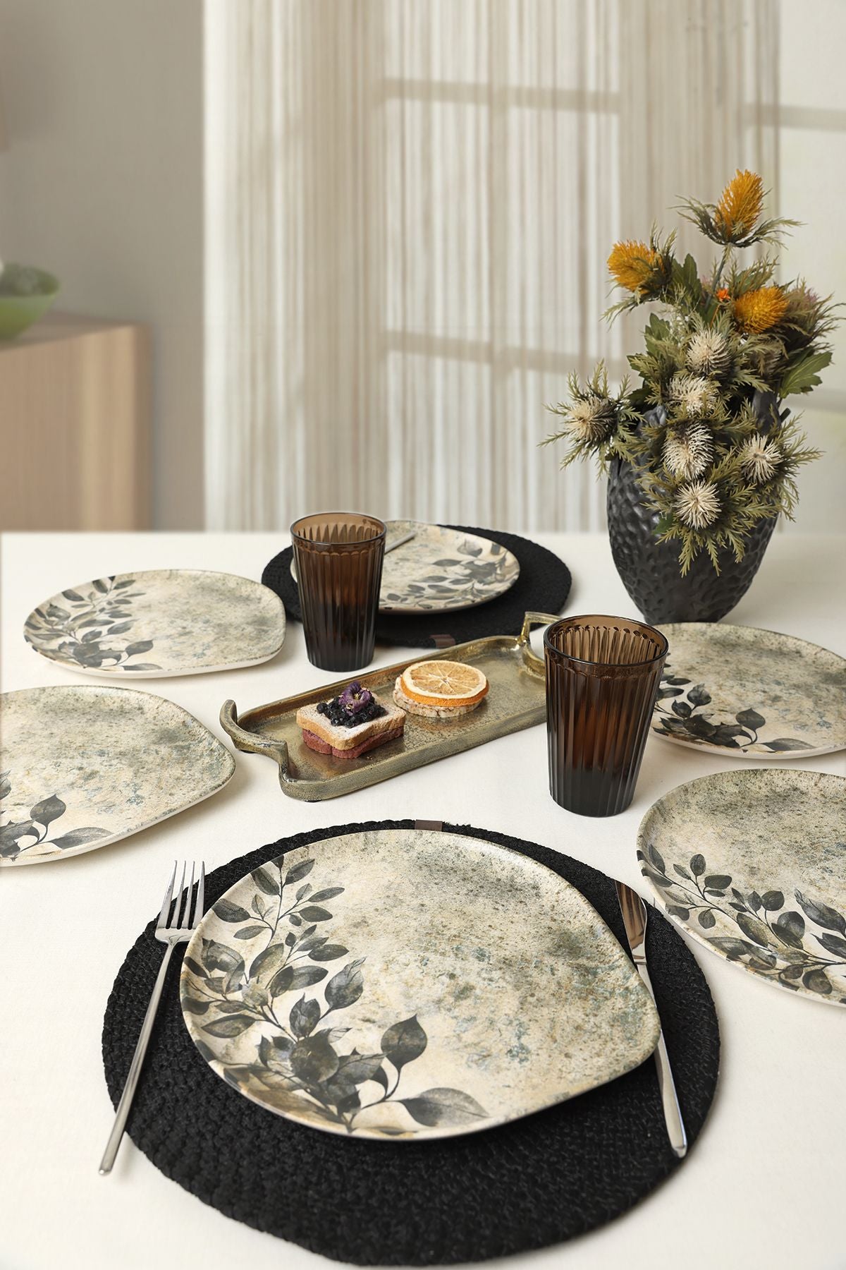 Forest Rustle Serenity Serving Plate 27 cm 6 Pieces