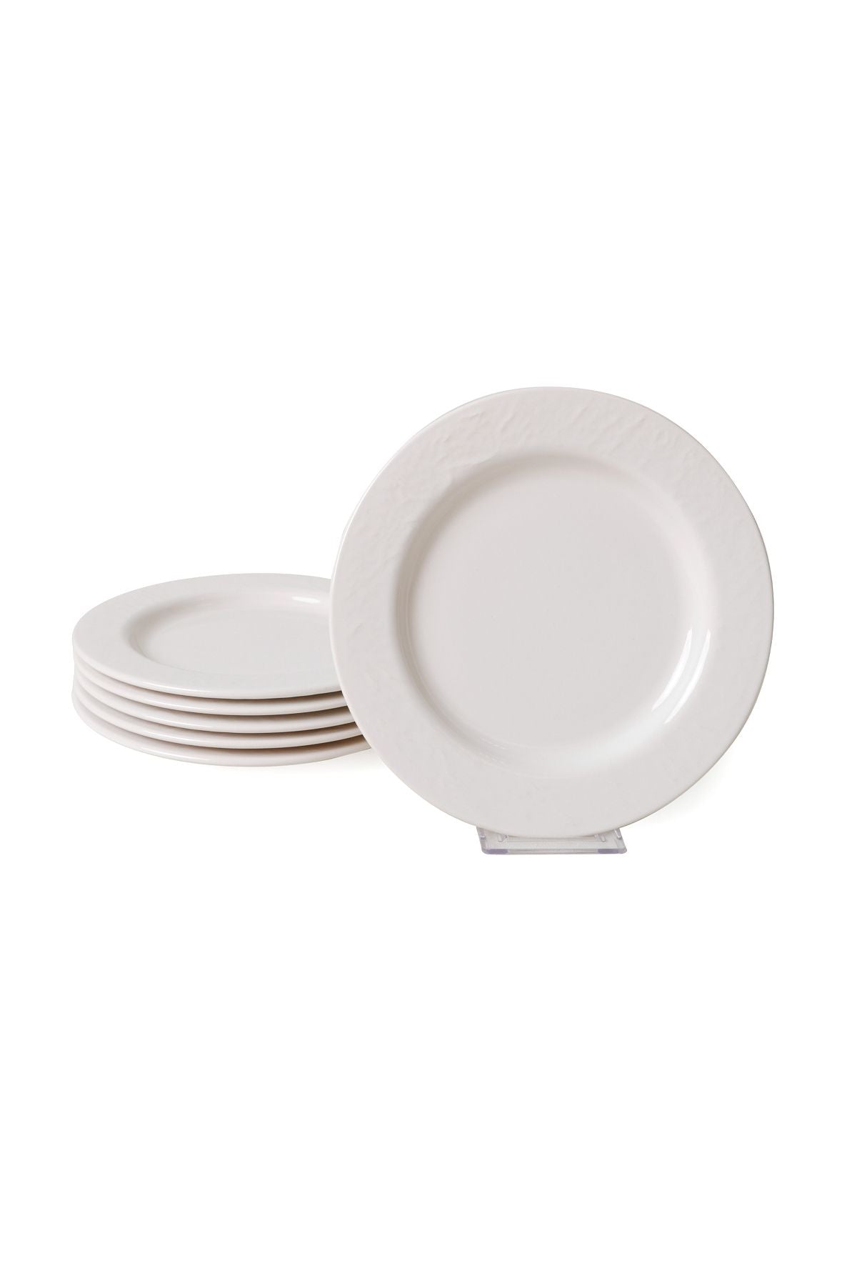 White Ionia Cake Plate 22 cm 6 Pieces