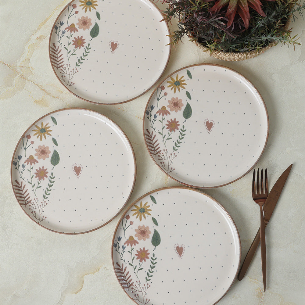 Soft Bloom Nordic Cake Plate 22 Cm 4 Pieces