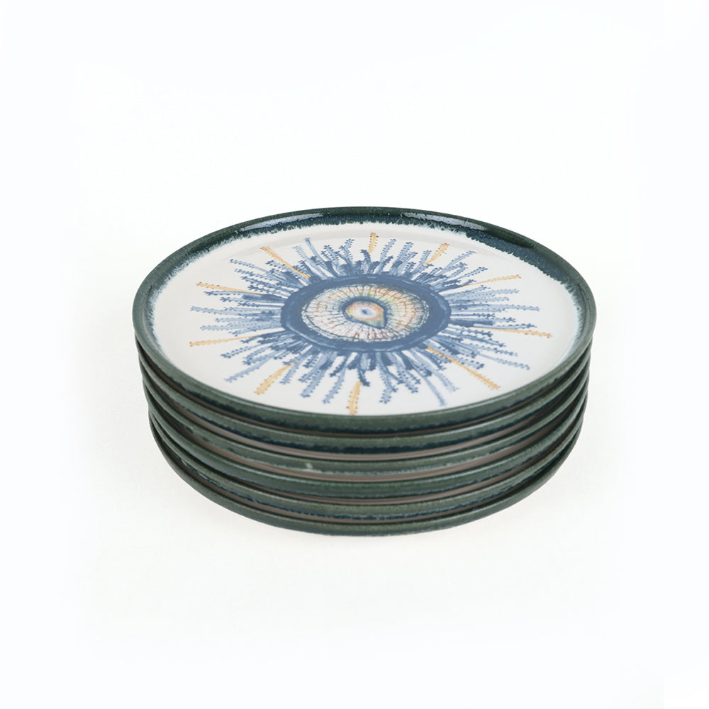 Hydra Nordic Cake Plate 22 Cm 6 Pieces