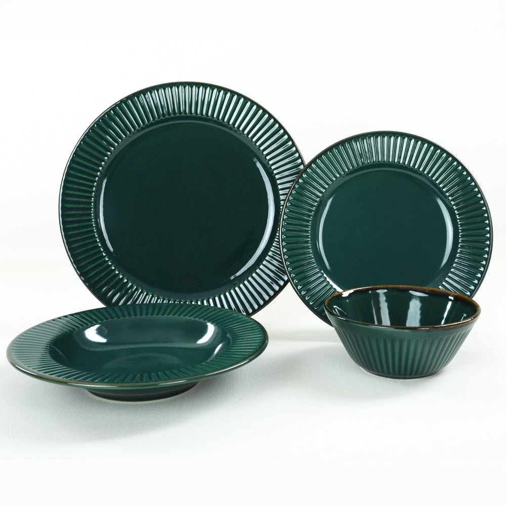 Emerald Line Dining Set 24 Pieces for 6 People