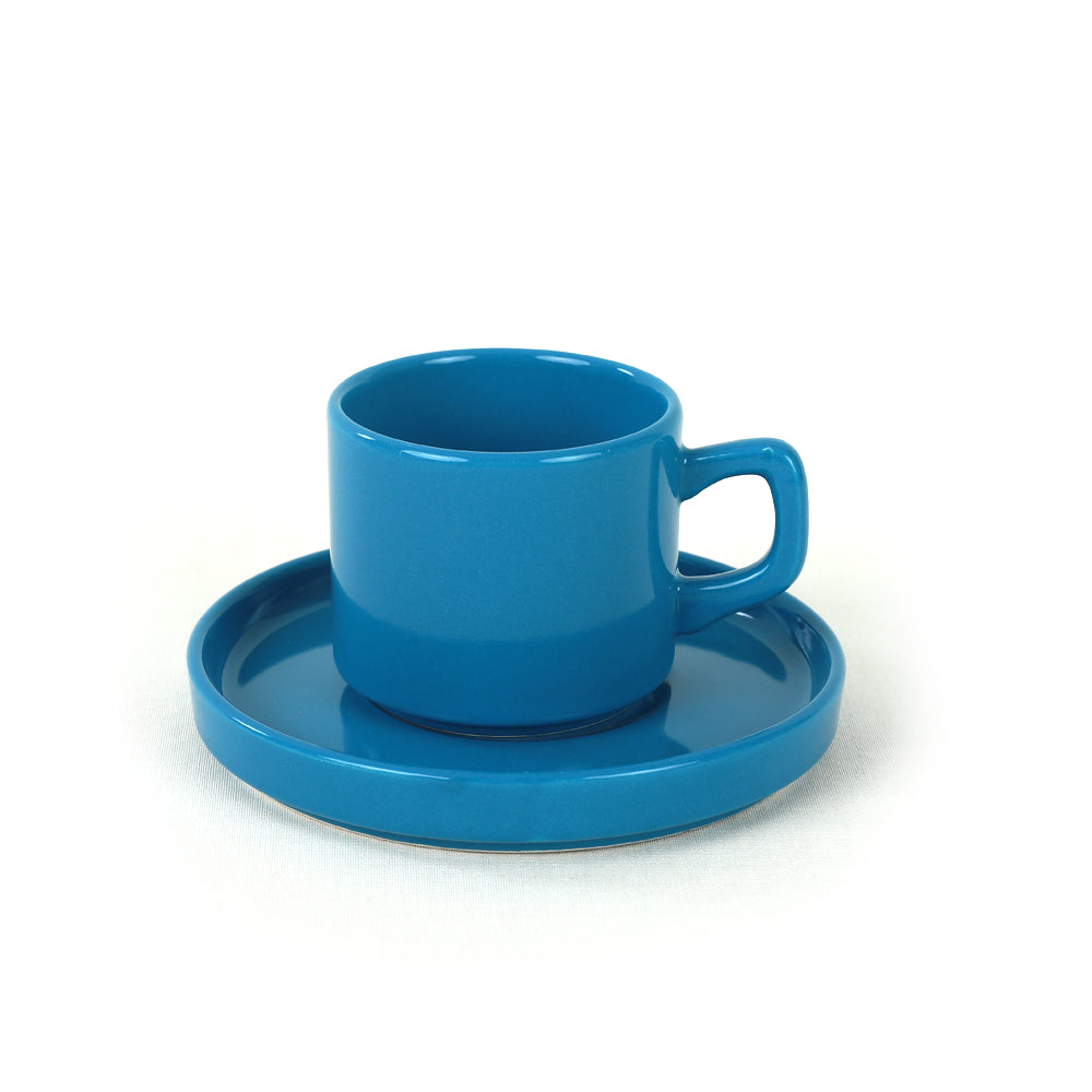 Mixed Stackable Teacup Set 12 Pieces for 6 People