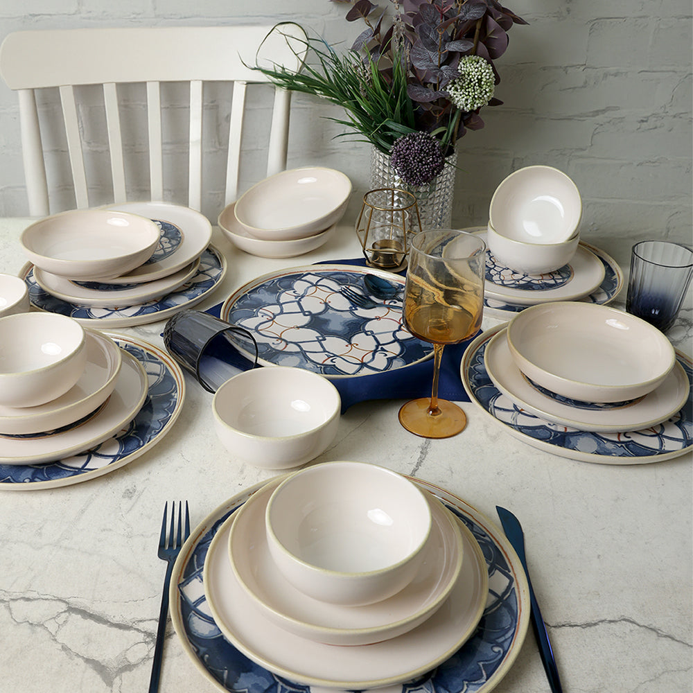 Wave Flow Dinner Set 24 Pieces 6 Person