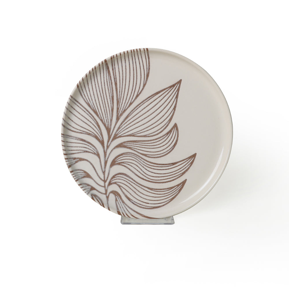 Leaf Harmony Nordic Cake Plate 22 Cm 4 Pieces