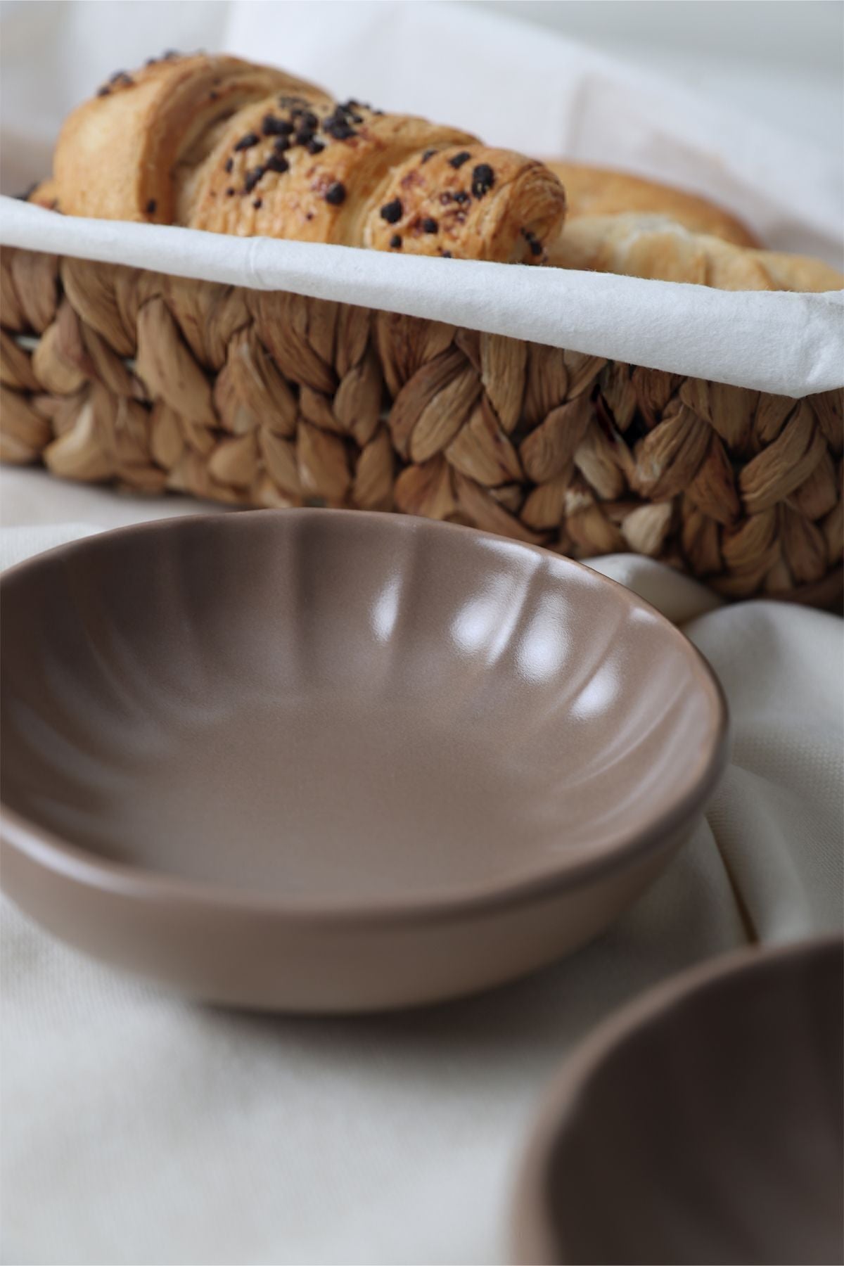 Matte Earth Taupe Sirius Snack Bowl 12 cm 6 Pieces