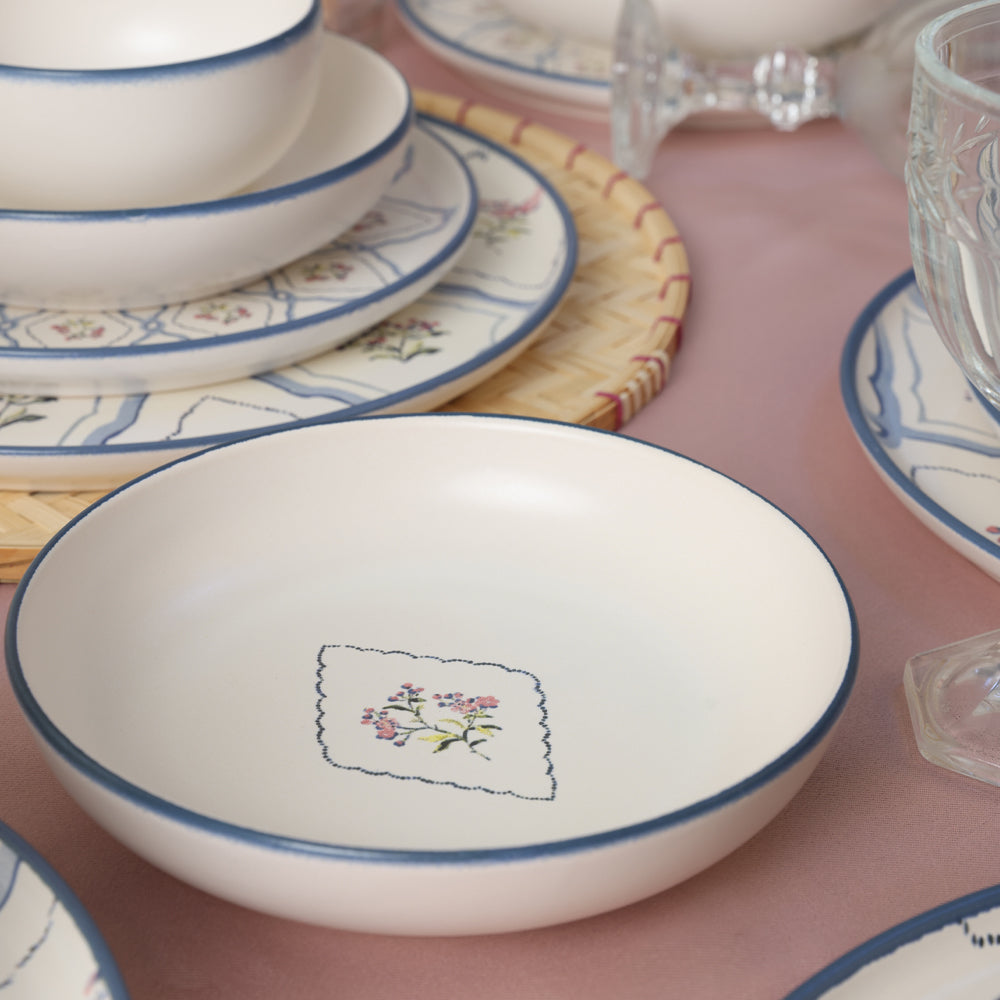 Floral Waves Dinner Set 24 Pieces 6 Person