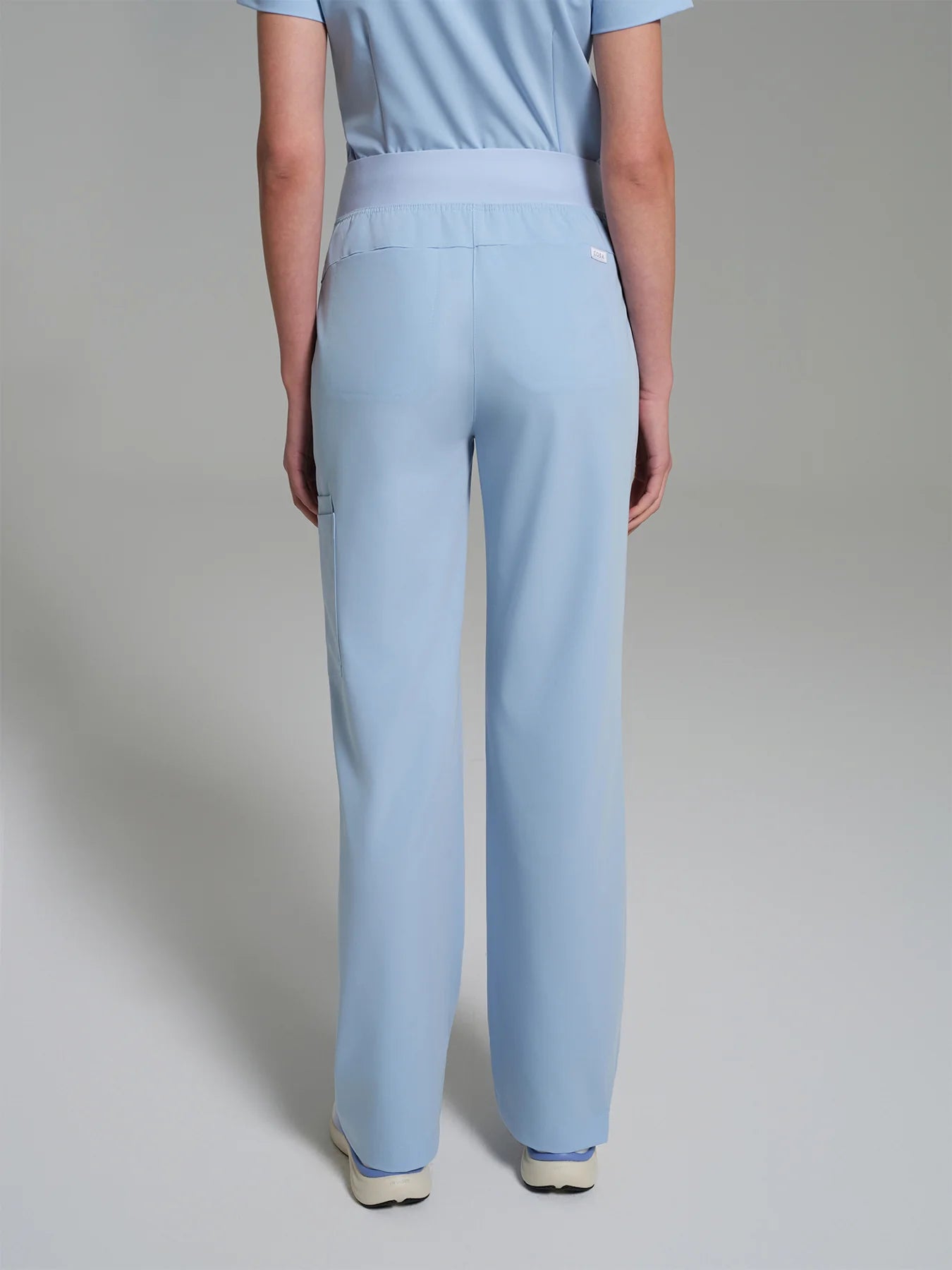 Cosa Lena® Women's V-Neck Mandarin Top - Ice Blue