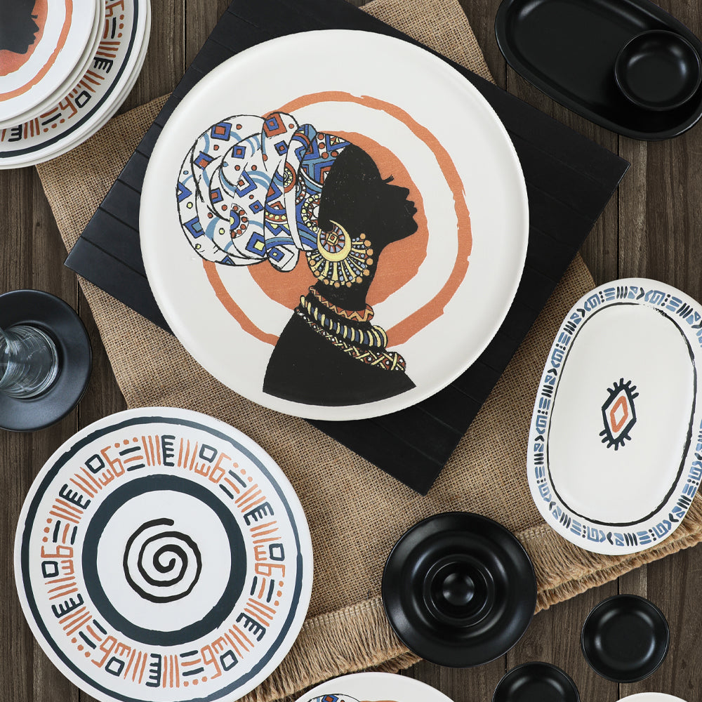 African Breakfast Set 50 Pieces for 6 People
