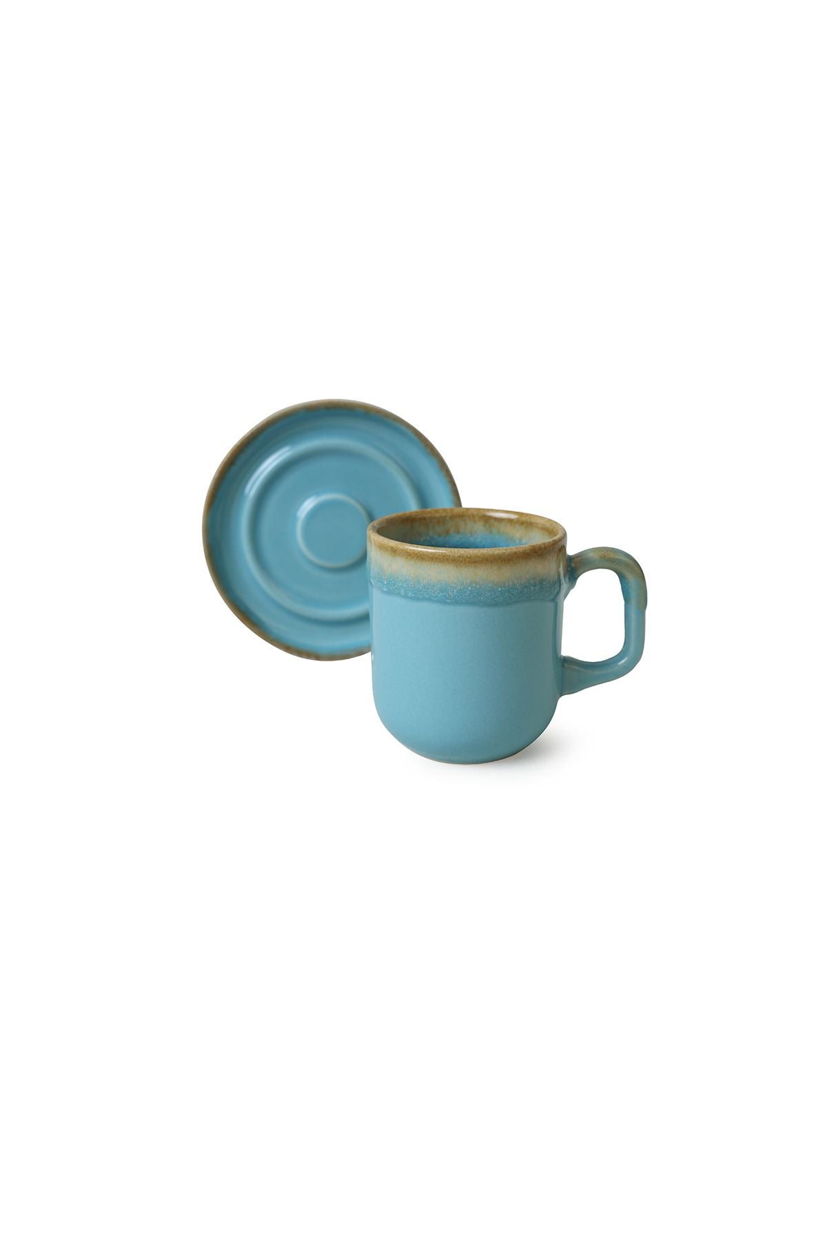 Shizen Yellow/Turquoise Formart Coffee Set 8 Pieces for 4 People