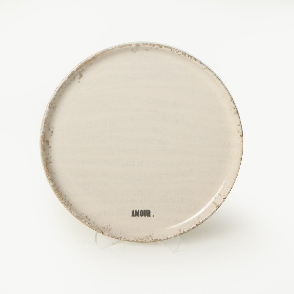 Deep Collection Motto Cake Plate 22 cm 6 Pieces