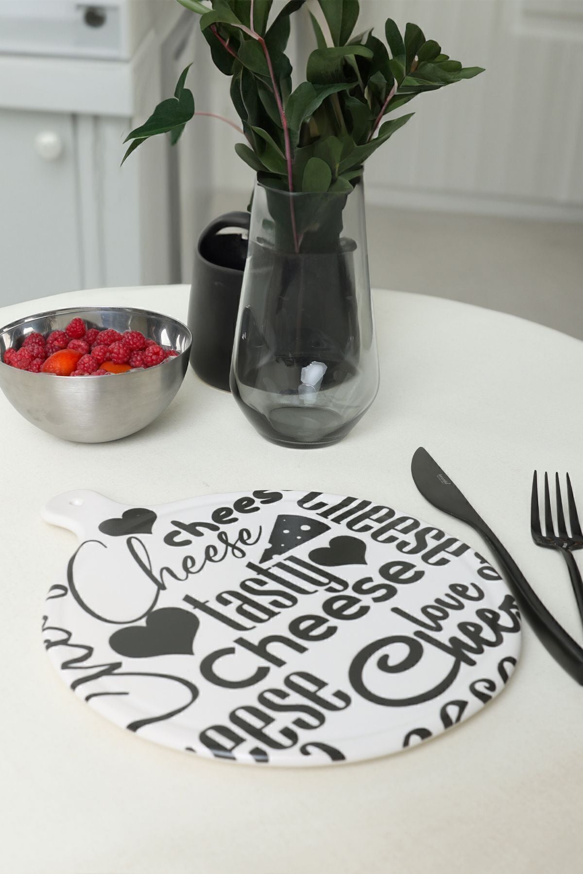 Cheese Tasty Cheese Presentation Plate 26 Cm