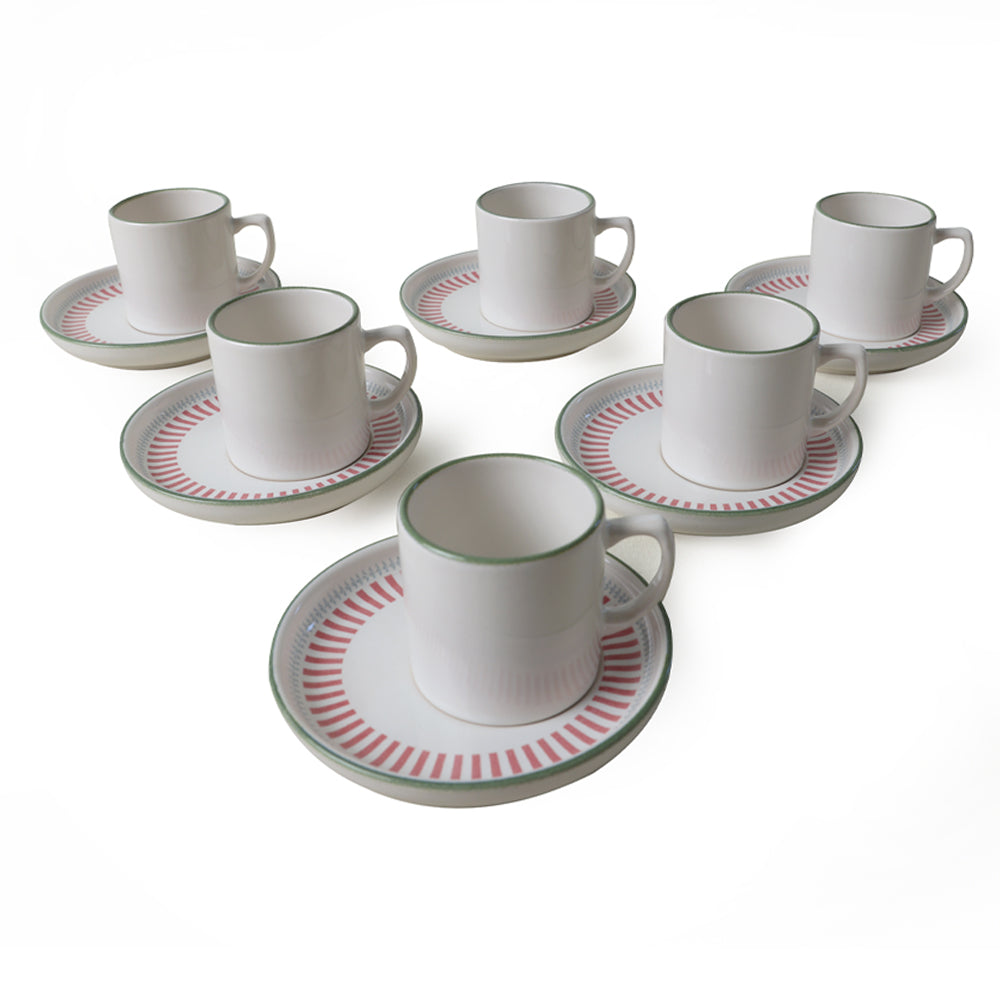 Rose Line Nordic Coffee 6 Person Set