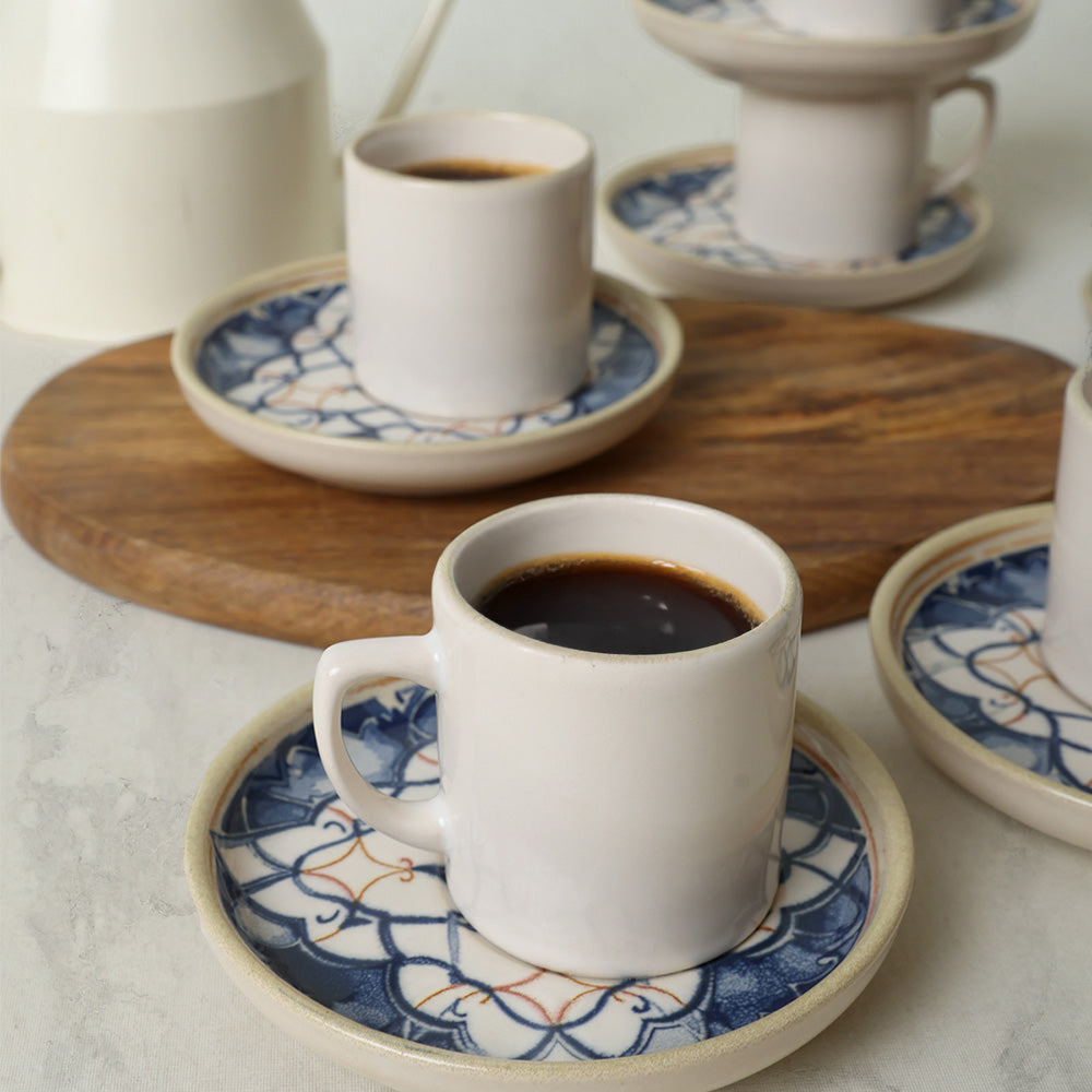 Wave Flow Nordic Coffee Set 12 Pieces 6 Person