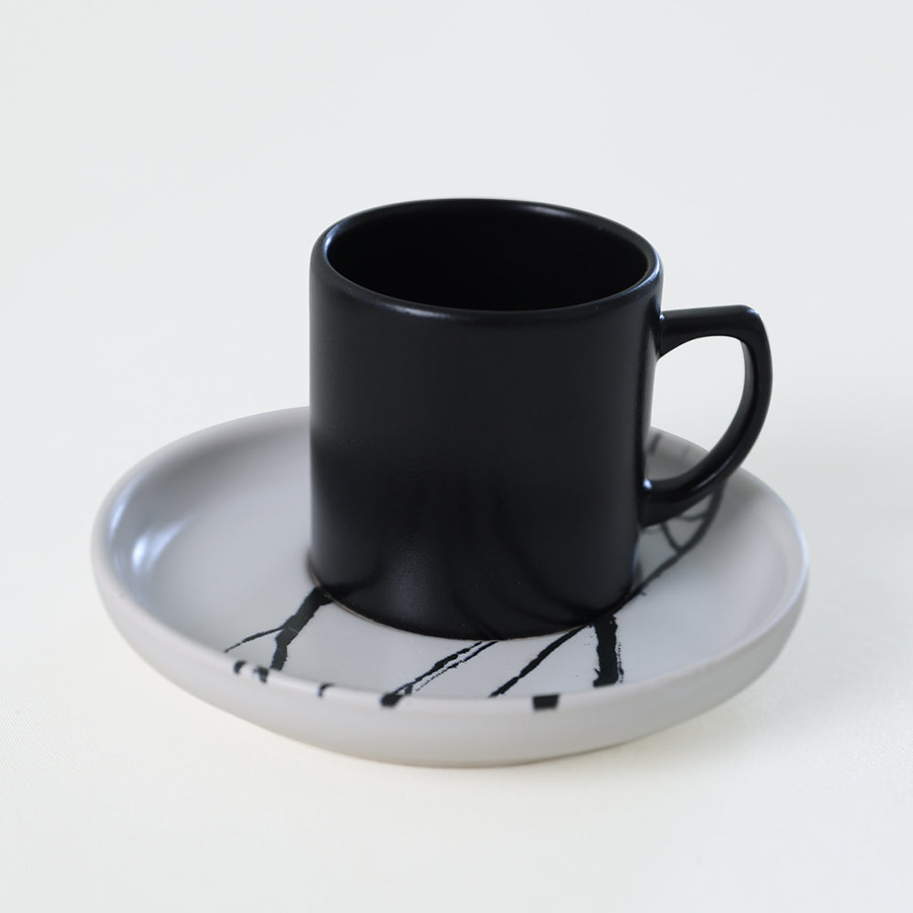 Marble Coffee Set 12 Pieces 6 Person