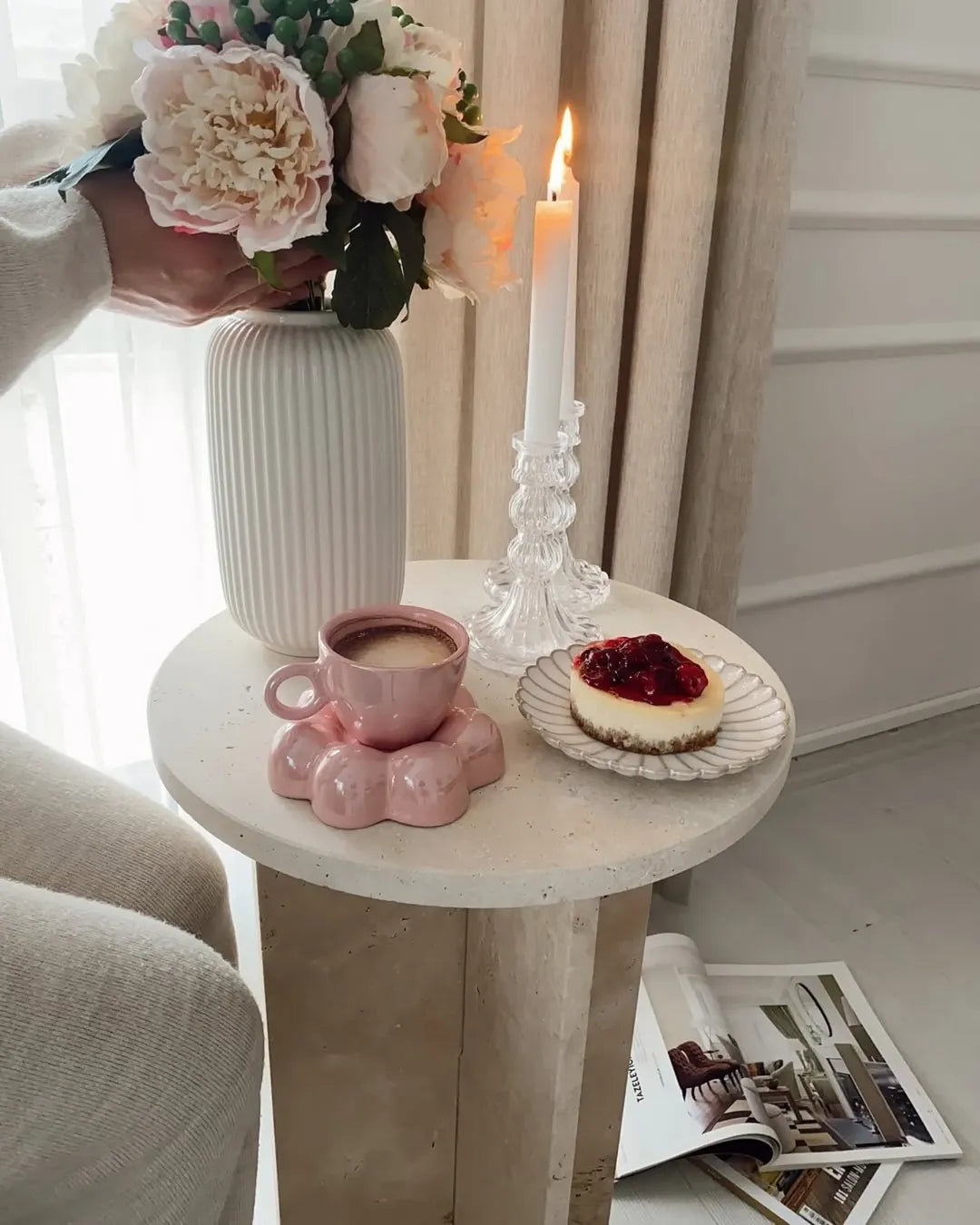Daisy Handmade Ceramic Coffee Cup