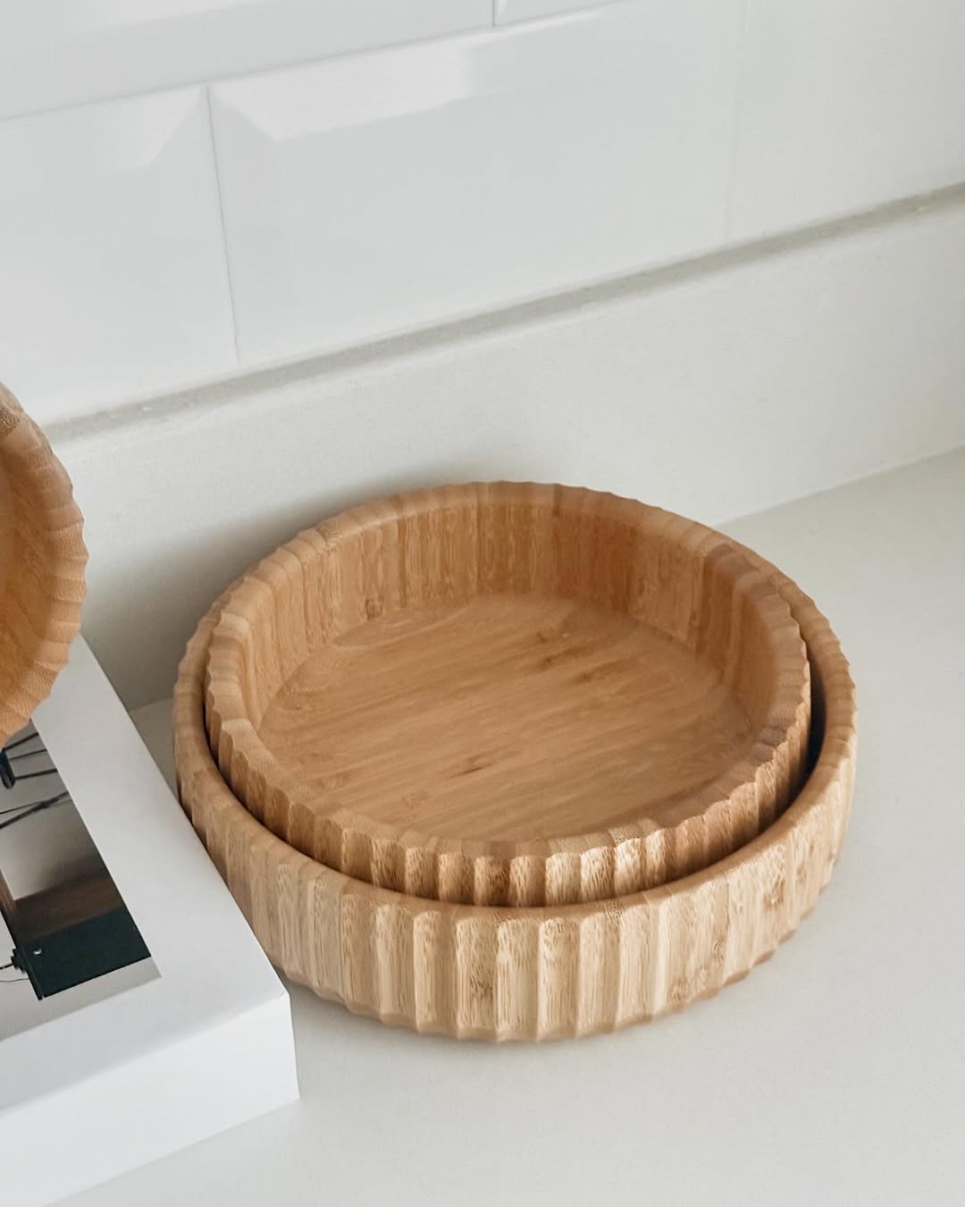 3 Piece Bamboo Curve Bowl
