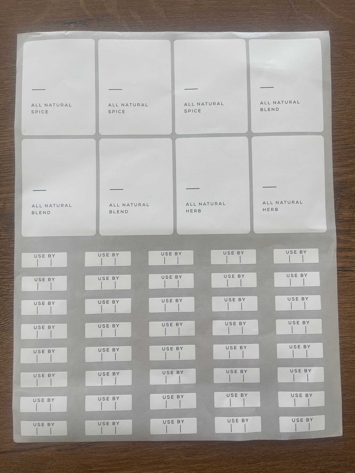 Spice Labels 160 pcs