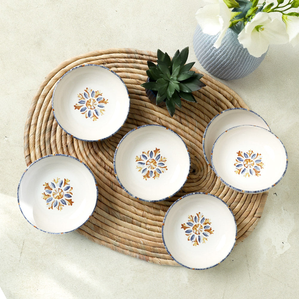 Sapphire Ring Snack Bowl 13 Cm 6 Pieces