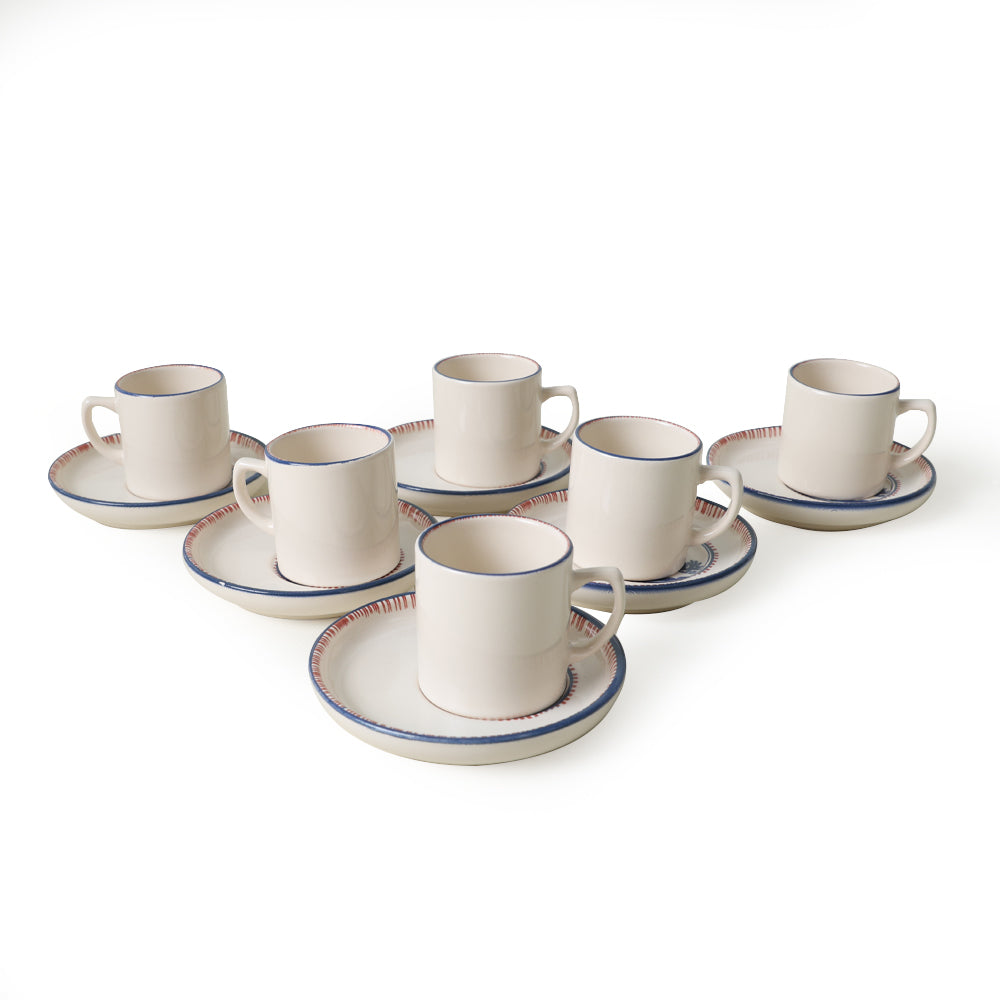 Marine Wonders Nordic Coffee Set 12 Pieces for 6 People