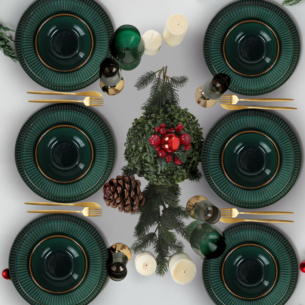 Emerald Line Dining Set 24 Pieces for 6 People