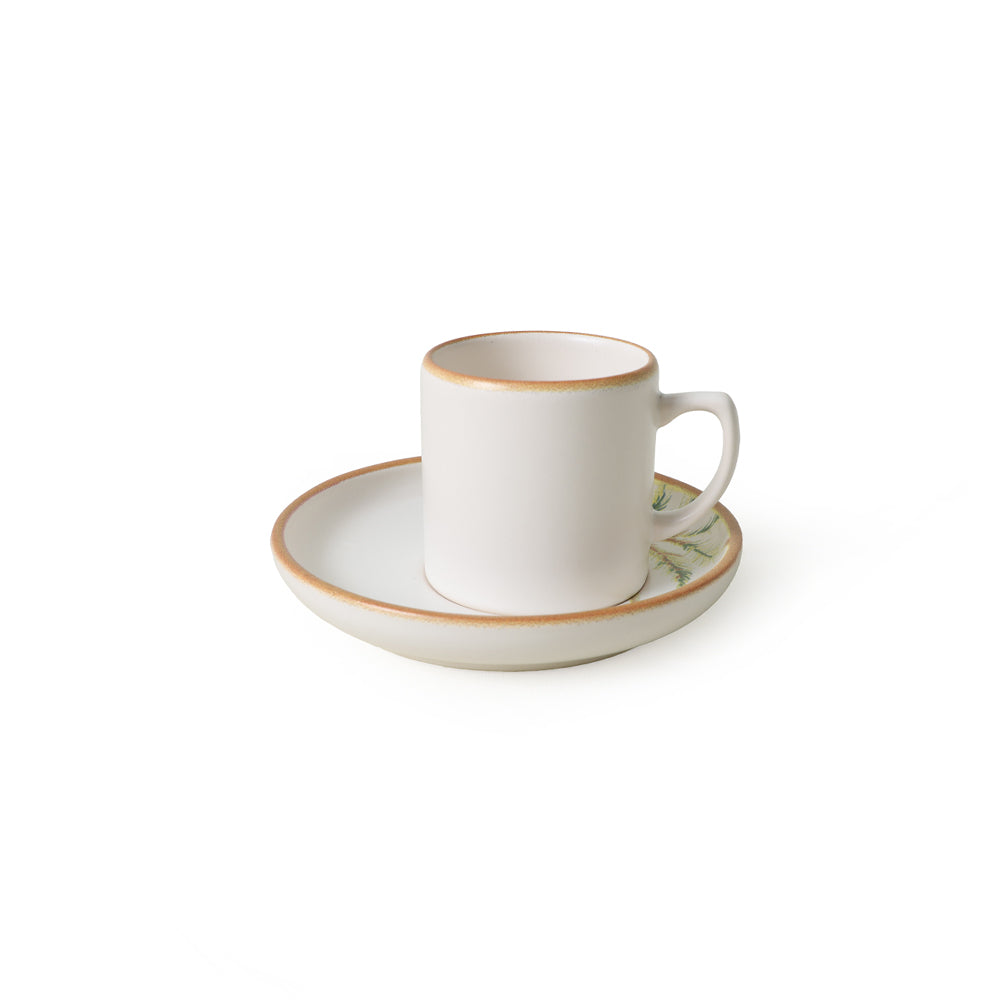 Bronze Palmiye Nordic Coffee Set 12 Pieces 6 Person
