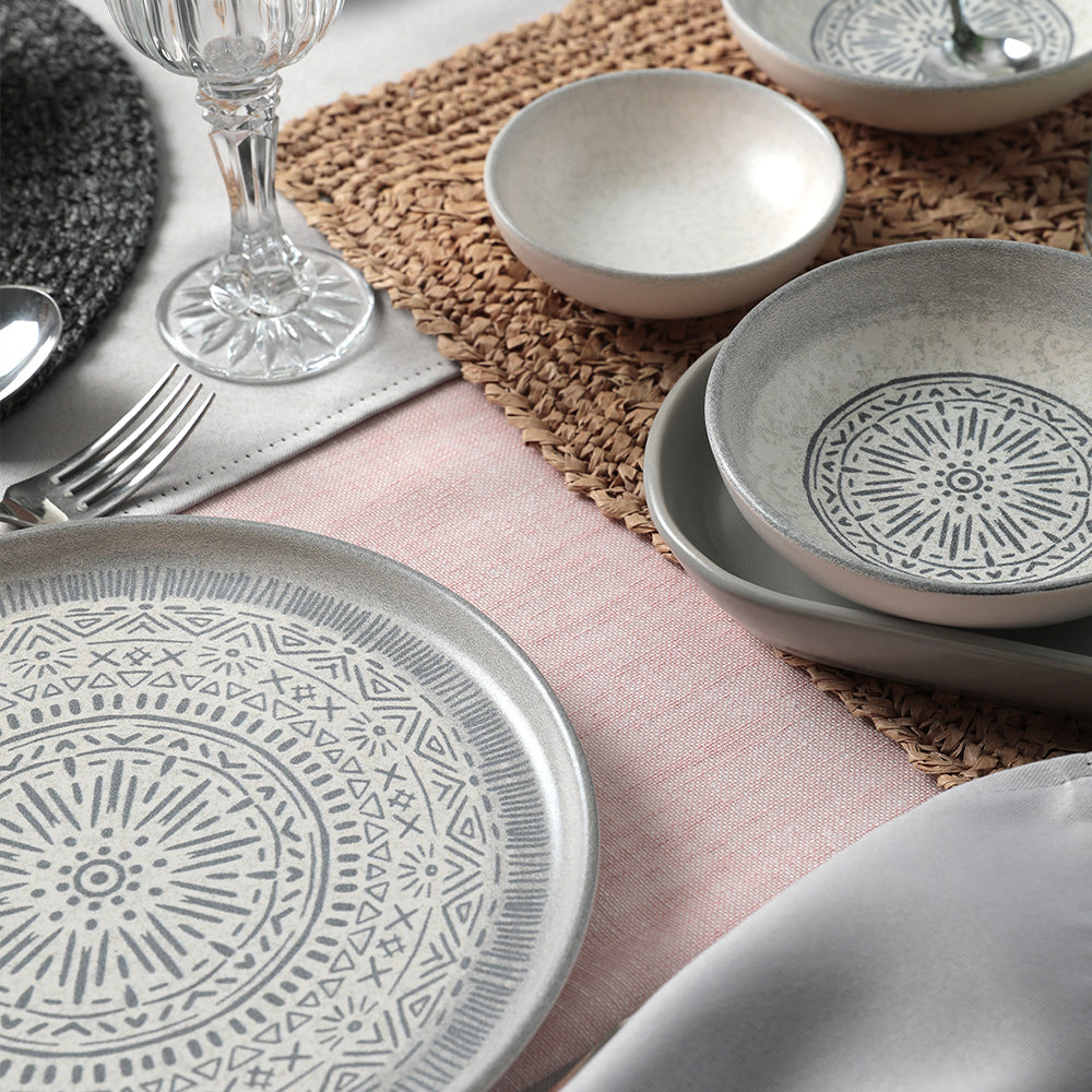 Stone Breakfast Set 18 Pieces 6 Persons