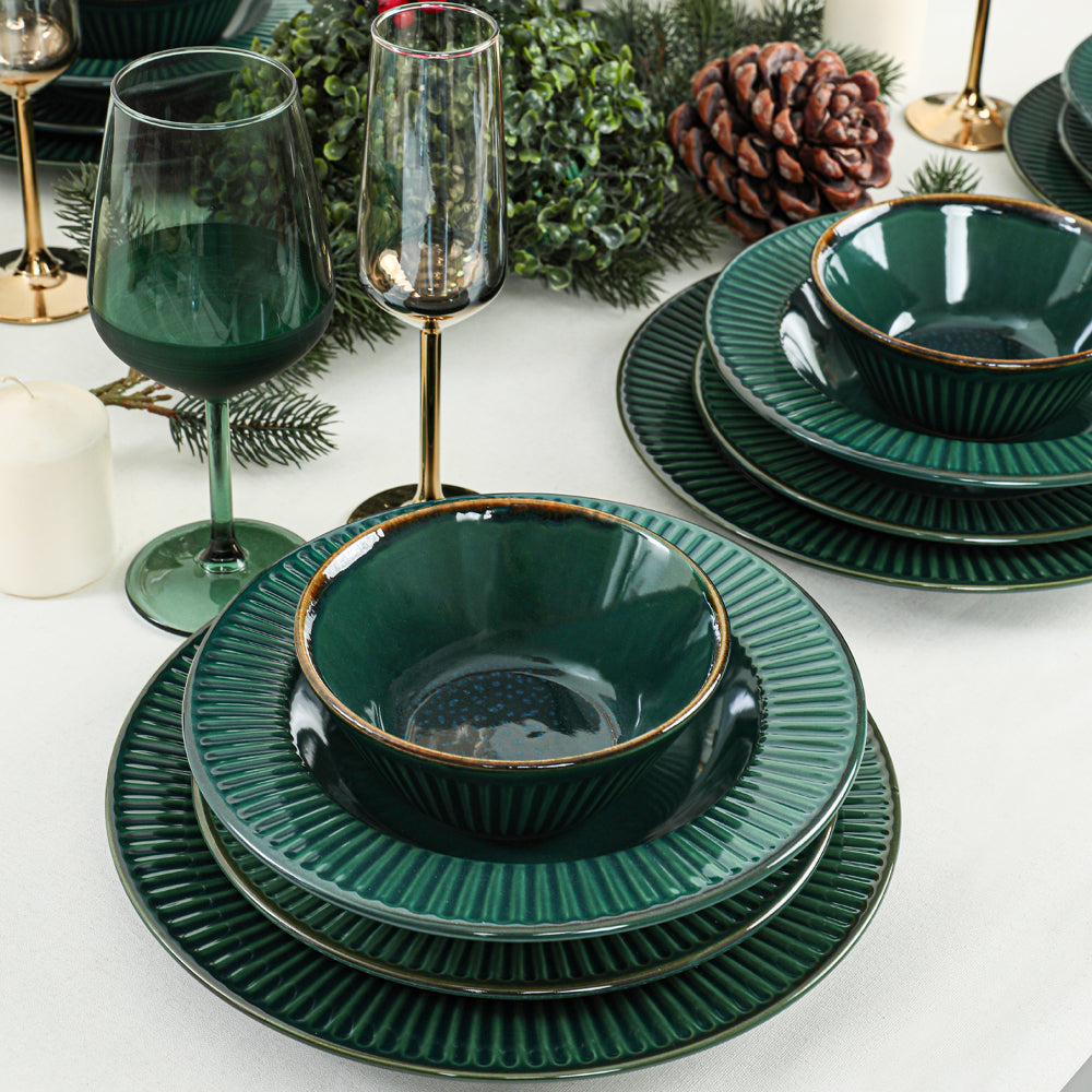 Emerald Line Dining Set 24 Pieces for 6 People