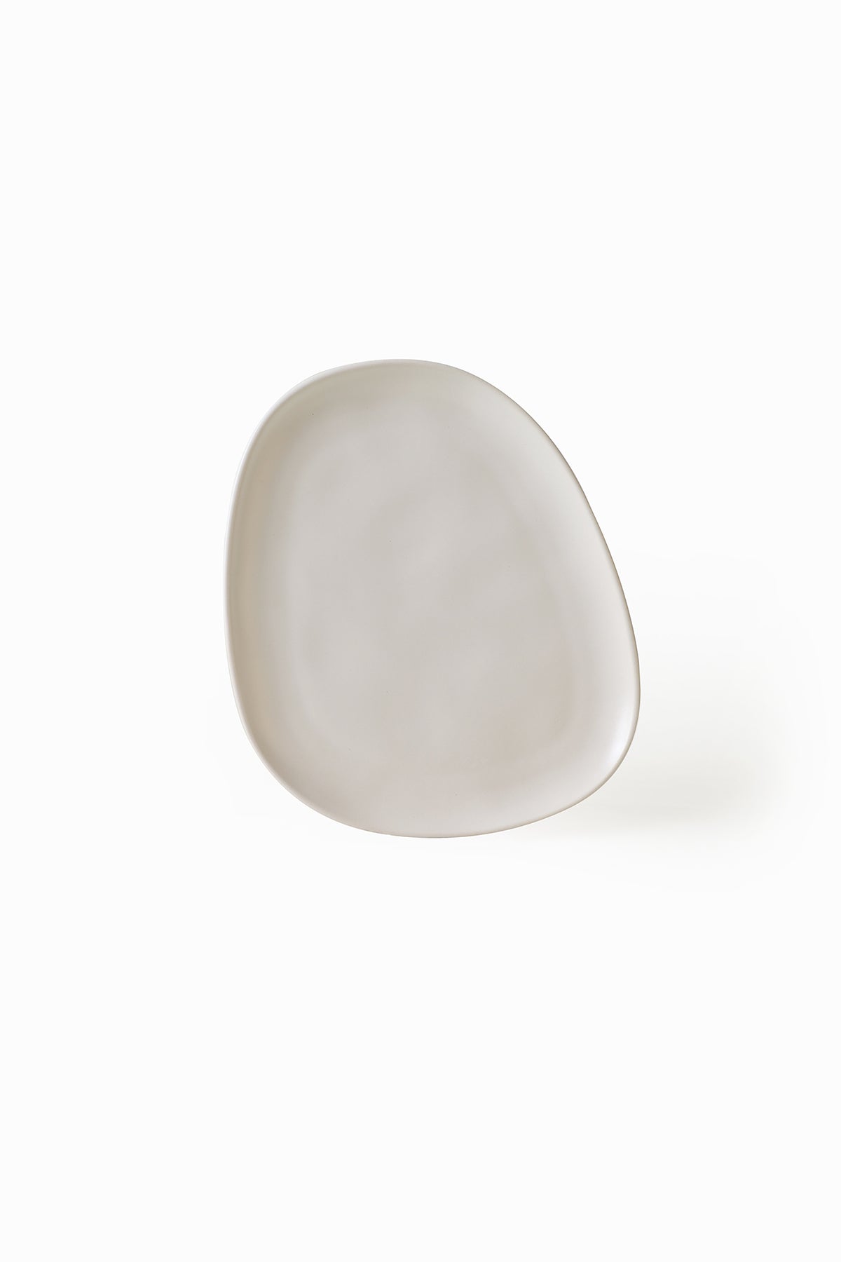 Matte White Tetra Cake Plate 23 Cm 6 Pieces