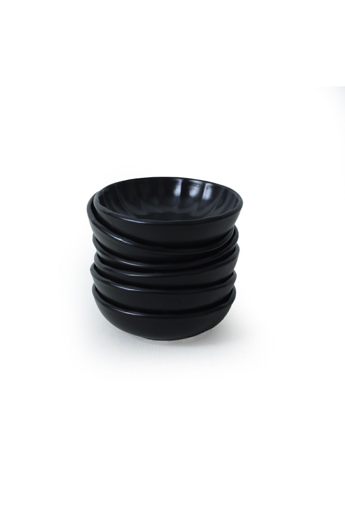 Matte Black Sirius Snack Bowl 12 cm 6 Pieces