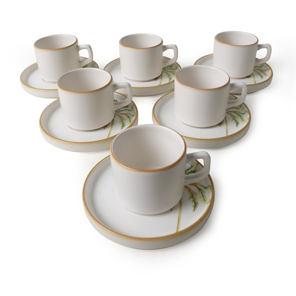 Bronze Palmiye Stackable Tea 6 Person Set