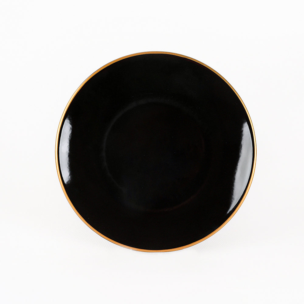Aegean Black Gold Dinner Set 24 Pieces for 6 People