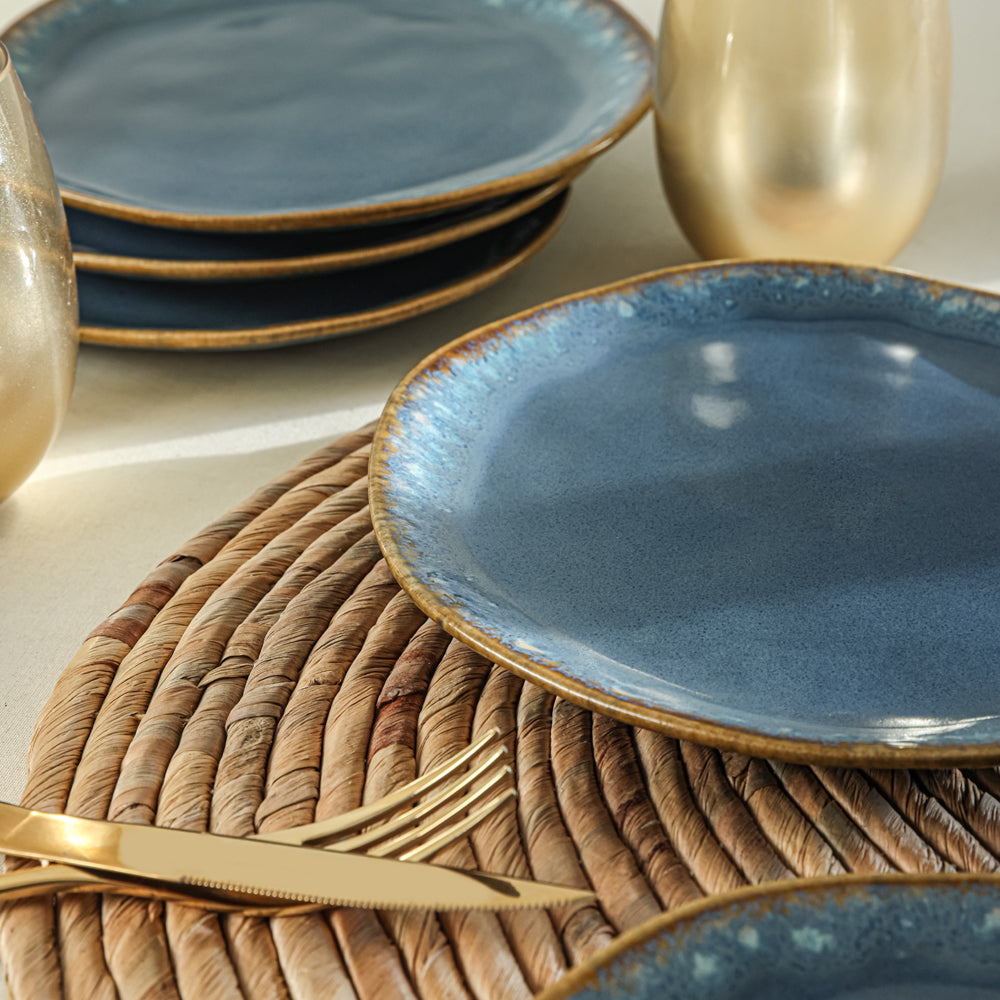 Shizen Blue Organic Cake Plate 20 Cm 6 Pieces