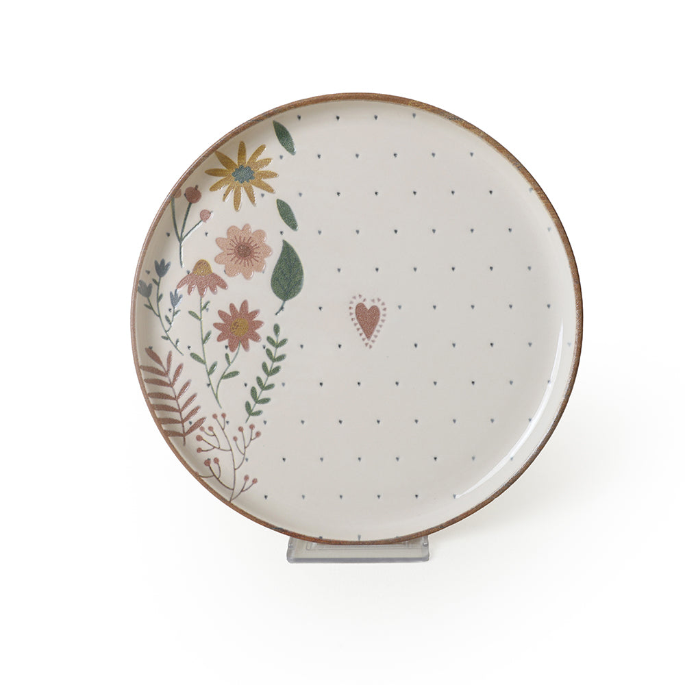 Soft Bloom Nordic Cake Plate 22 Cm 4 Pieces