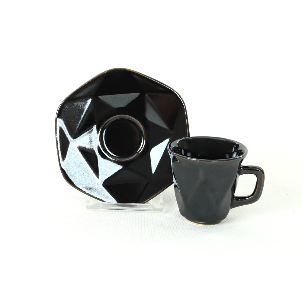 Shizen Crystal Coffee Cup Set 12 Pieces for 6 People